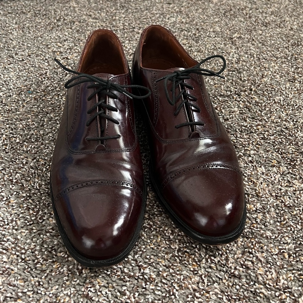 Brown leather dress shoes in excellent condition